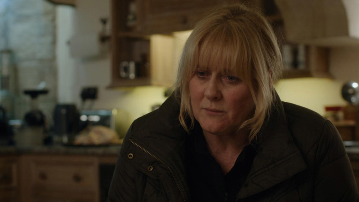  Sarah Lancashire as Catherine Cawood looking anguished in Happy Valley season 3 finale episode 