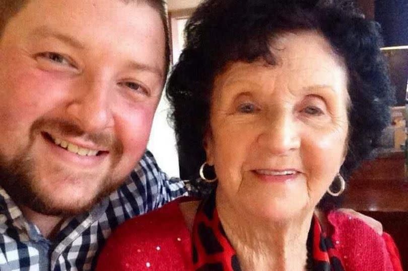 Greg and his grandma Elsie who will be turning 100 this month