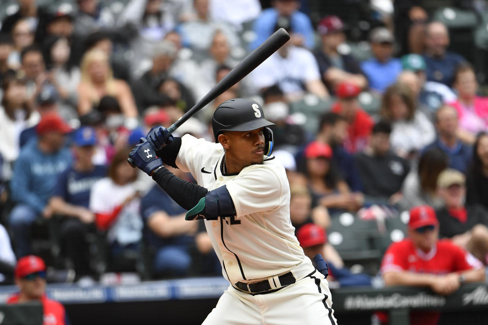 Julio Rodriguez has been one of the biggest fantasy baseball draft values of the season. (Photo by Alika Jenner/Getty Images)