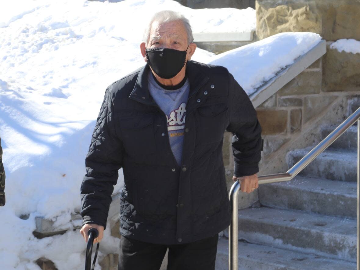 Wilbur Dedam, pictured here on Feb. 26, 2021, after being found guilty, has now exhausted his appeal options and will serve out the remainder of his nine-year sentence. (Shane Magee/CBC - image credit)