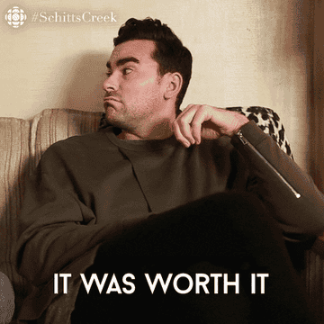 david rose saying it was worth it on schitt's creek