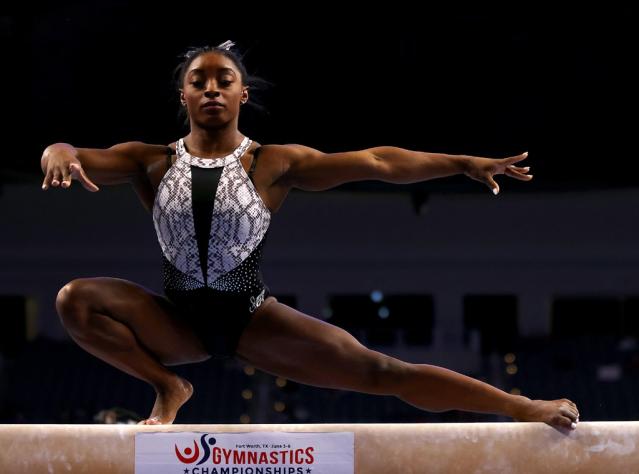 Simone Biles Leads U.S. Women's Team To Seventh-Straight Title At