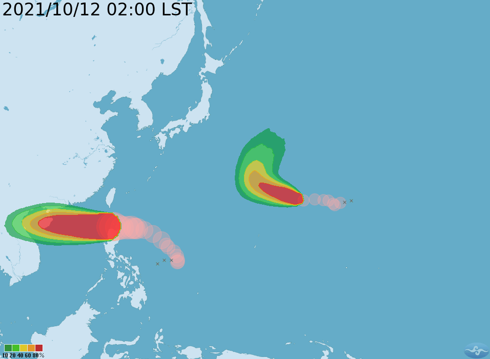 圓規颱風資訊。（圖／由中央氣象局提供）