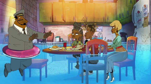 J.B. Smoove voices Reggie, Marsai Martin is Grey, Jay Pharoah is Junior and Yvette Nicole Brown is the voice of Beverly in the new 