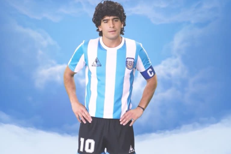 Diego Maradona en su versión ávatar (Foto: Captura de video)