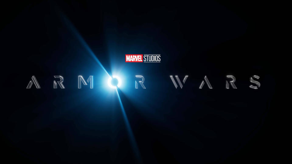 The new official logo for Marvel Studios' Armor Wars TV series on Disney Plus