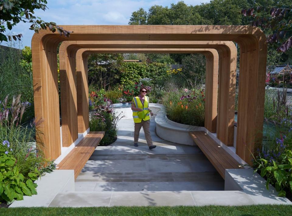 The garden was designed by Naomi Ferrett-Cohen (Yui Mok/PA) (PA Wire)