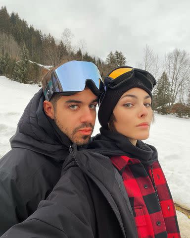 <p>Vittoria Ceretti Instagram</p> Vittoria Ceretti and Matteo Milleri in 2021