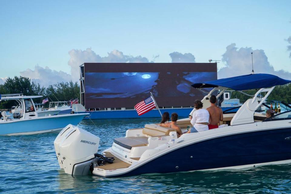 The first film of the floating cinema series is “Jaws,” so try not to think about sharks.