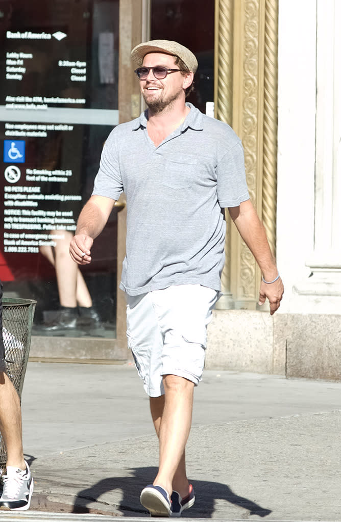 Leo walking in Manhattan