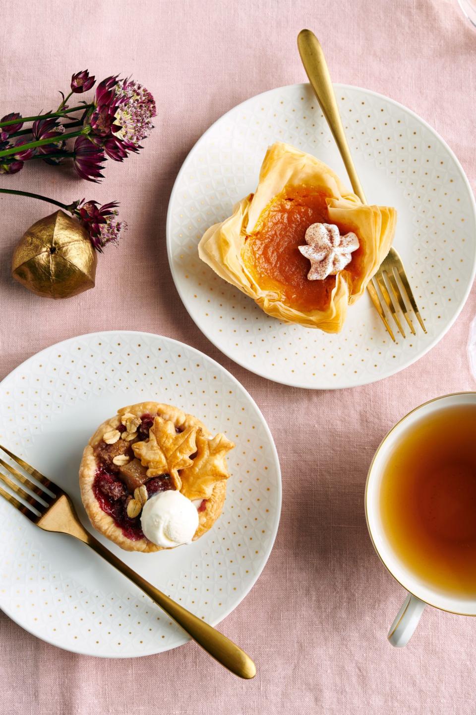 Mini Pear-Cranberry Pies