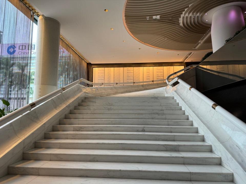 Large set of stairs in Regent Hong Kong 