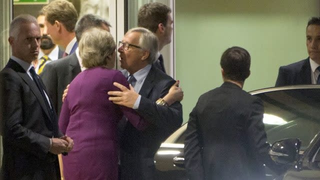 Following a working dinner in Brussels on Monday, the Prime Minister and Mr Juncker said their meeting had been 