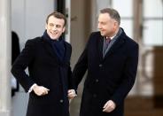 Polish President Duda meets with his French counterpart Macron in Warsaw