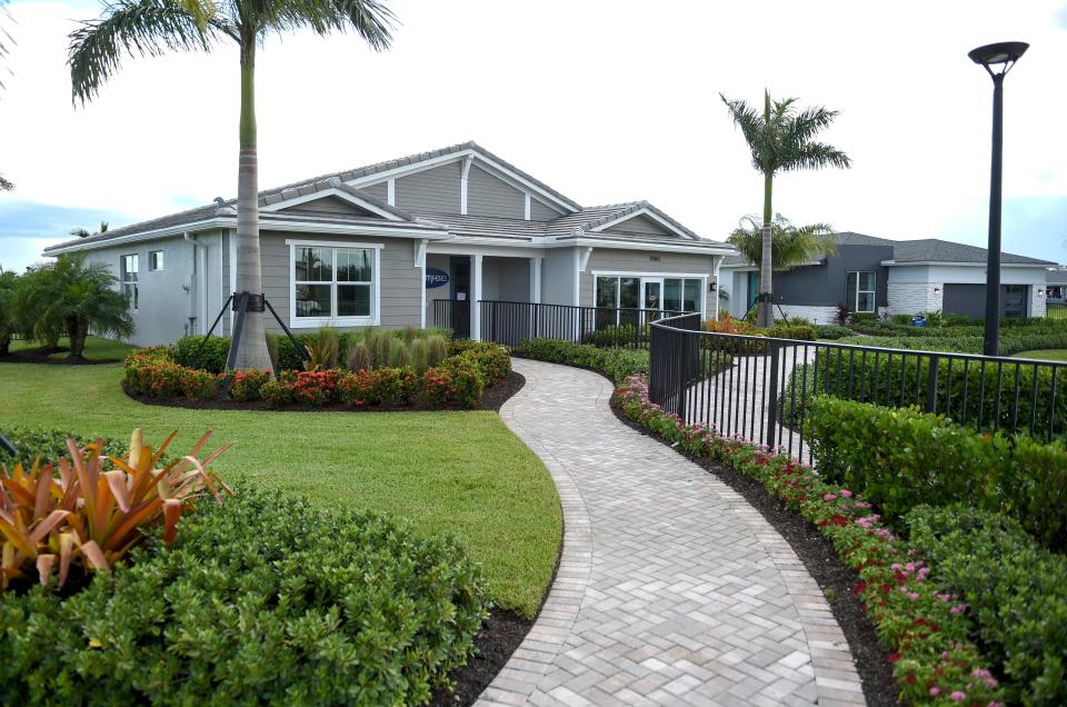 Custom model homes for developer Mattamy Homes are seen in the Manderlie community on Wednesday, Sept. 15, 2021, in the Tradition development in Port St. Lucie. New homes and luxury apartments are outpacing more affordable housing for many on the Treasure Coast.