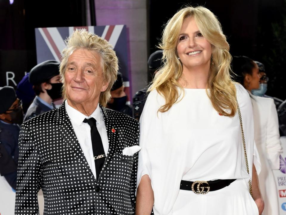 Rod Stewart and Penny Lancaster attend the Pride Of Britain Awards 2021 at The Grosvenor House Hotel on October 30, 2021 in London (Gareth Cattermole/Getty Images)