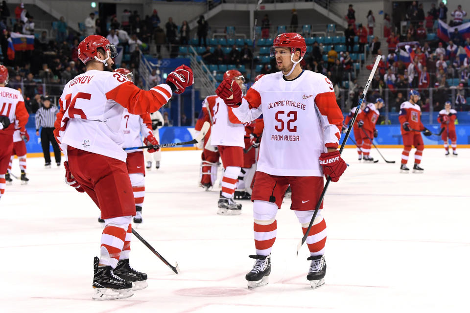 Im Eishockey setzten sich die russischen Athleten gegen Tschechien durch. Sie stehen damit im Finale.