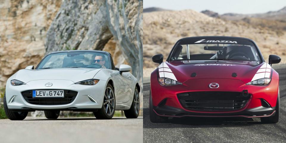 <p>If one Miata is great, two must be even better. With the ND Miata, Mazda will sell you <a href="https://www.caranddriver.com/news/a15346240/better-racer-lesser-bargain-mazda-improves-its-mx-5-miata-cup-race-car-for-2017/" rel="nofollow noopener" target="_blank" data-ylk="slk:a factory-built race car;elm:context_link;itc:0;sec:content-canvas" class="link ">a factory-built race car</a> for a little more than $50,000. Paired with <a href="https://www.caranddriver.com/mazda/mx-5-miata" rel="nofollow noopener" target="_blank" data-ylk="slk:a street Miata;elm:context_link;itc:0;sec:content-canvas" class="link ">a street Miata</a>, the duo is pretty much perfect. If you want more practicality, we're fans of <a href="https://www.caranddriver.com/mazda/mazda-3" rel="nofollow noopener" target="_blank" data-ylk="slk:the Mazda3 hatchback;elm:context_link;itc:0;sec:content-canvas" class="link ">the Mazda3 hatchback</a> and <a href="https://www.caranddriver.com/mazda/cx-5" rel="nofollow noopener" target="_blank" data-ylk="slk:the CX-5 SUV;elm:context_link;itc:0;sec:content-canvas" class="link ">the CX-5 SUV</a>, too. </p>