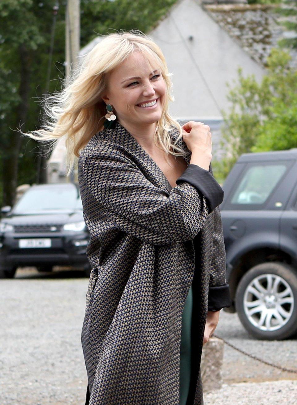 Actress Malin Akerman arrives at Rayne Church, Kirkton of Rayne (PA)