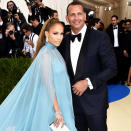 <h2>Jennifer Lopez And Alex Rodriguez</h2> <p><strong>Birds of a feather flock together: </strong>They're massive superstars—one in entertainment, the other in sports—yet Jennifer and Alex manage to make their fame and fortune work. For <a rel="nofollow noopener" href="https://www.vanityfair.com/style/2017/10/jennifer-lopez-alex-rodriguez-cover-story" target="_blank" data-ylk="slk:Vanity Fair's December cover story;elm:context_link;itc:0;sec:content-canvas" class="link "><em>Vanity Fair</em>'s December cover story</a>, the new couple reveal the secret to their bond: "We are very much twins," Alex says. "We're both Leos, we're both from New York, we're both Latino and about 20 other things." It also helps that they similarly experienced great successes in their 20s, with his major MLB contract and her number-one album <em>and</em> movie. "I understand him in a way that I don't think anyone else could, and he understands me in a way that no one else could ever," Jen adds. "We both had ups and downs and challenges in our 30s, and by our 40s we'd both been through so much. And more importantly than anything, we had both done a lot of work on ourselves." <a rel="nofollow noopener" href="http://thezoereport.com/living/relationships/blake-lively-ryan-reynolds-perfect-marriage-secret/" target="_blank" data-ylk="slk:We're seeing a pattern here;elm:context_link;itc:0;sec:content-canvas" class="link ">We're seeing a pattern here</a>.</p> <p><strong>Here: </strong>At the Met Gala—a "humbling experience" for A-Rod, who <a rel="nofollow noopener" href="https://www.youtube.com/watch?v=grrsfLOg5_Y" target="_blank" data-ylk="slk:told Jimmy Fallon on The Tonight Show;elm:context_link;itc:0;sec:content-canvas" class="link ">told Jimmy Fallon on <em>The Tonight Show</em></a> that paparazzi urged him to step aside so they could take J.Lo's photo. "They confuse me with the security guard all the time," he joked.</p> <h4>Getty Images</h4>