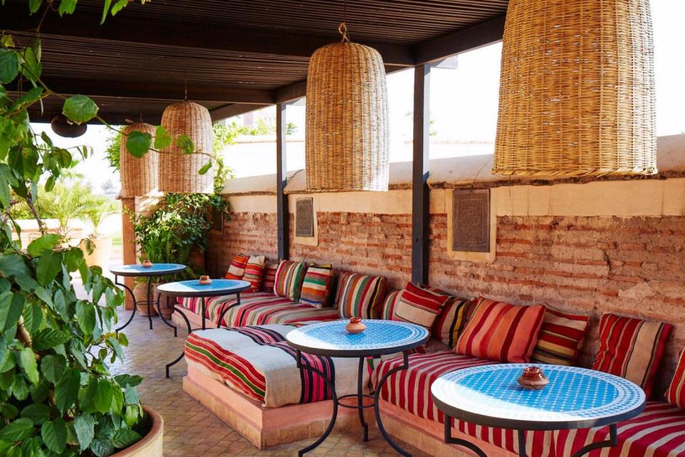 One of the rooftop lounge areas (El Fenn)