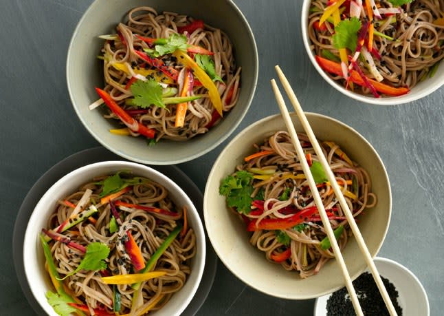 Cold Sesame Noodles with Summer Vegetables