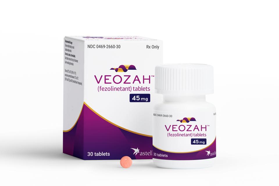 The Food and Drug Administration has approved the drug Veozah (fezolinetant) for the treatment of uncomfortable hot flashes caused by menopause.