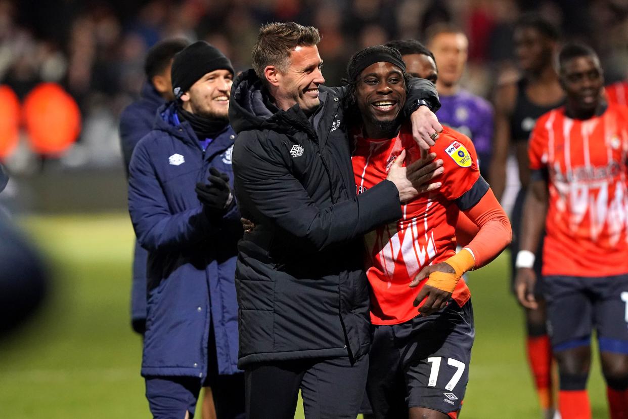 Rob Edwards hailed Pelly-Ruddock Mpanzu&#x002019;s journey at Luton (Jonathan Brady/PA) (PA Wire)