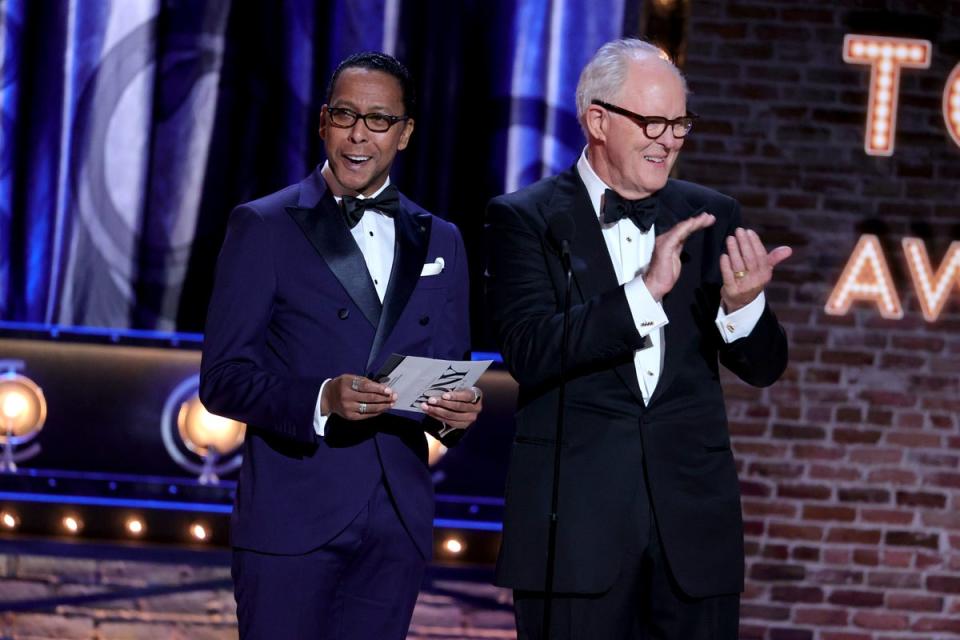 Presenting with John Lithgow at the 2021 Tony Awards (Getty Images for Tony Awards Pro)