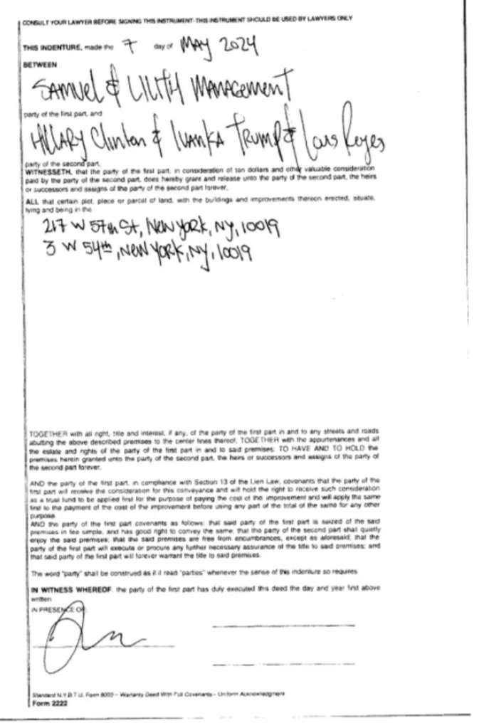 The false document wasn’t notarized, a massive red flag that critics say should have alerted city clerks it was bogus. Obtained by The New York Post