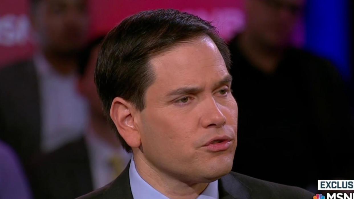 Does Rubio Regret Ridiculing Trump?