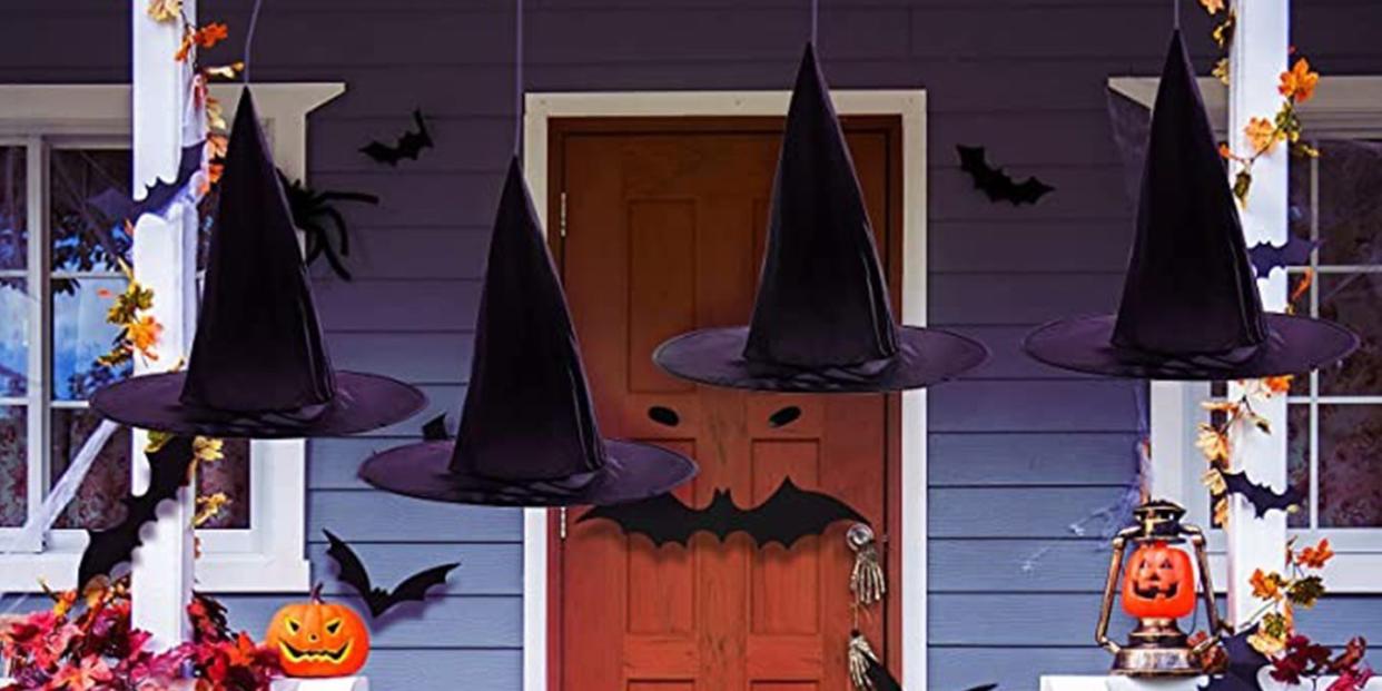 sumind witch hats and bat stickers halloween decorations