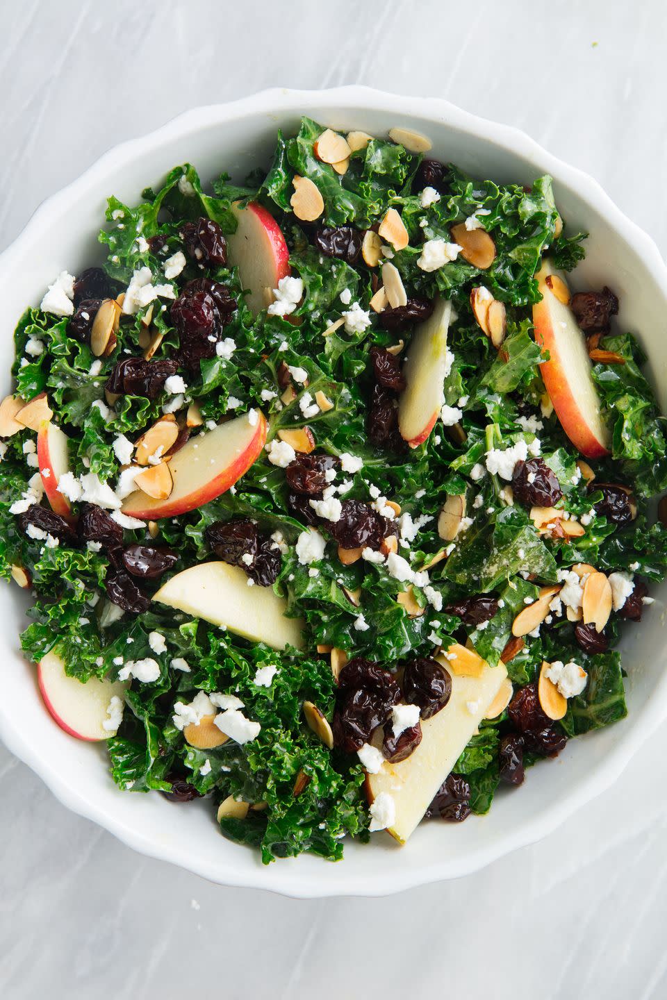 Kale Salad with Apples and Toasted Almondss