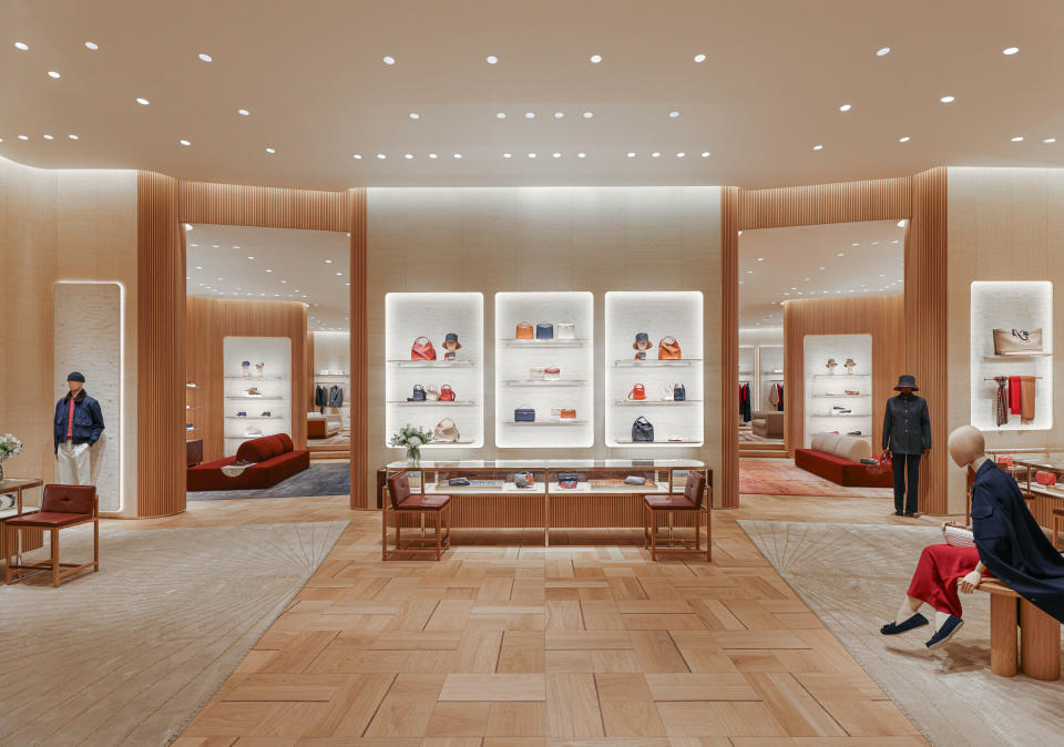 The entrance of the Loro Piana Dubai flagship