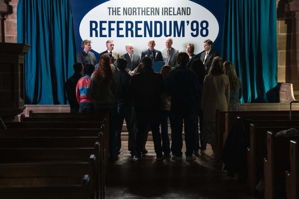 The 1998 referendum played out in the extended ‘Derry Girls’ finale (Channel 4)