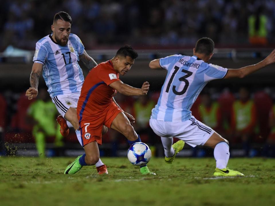Sanchez was unable to drag Chile back into the game (AFP/Getty )