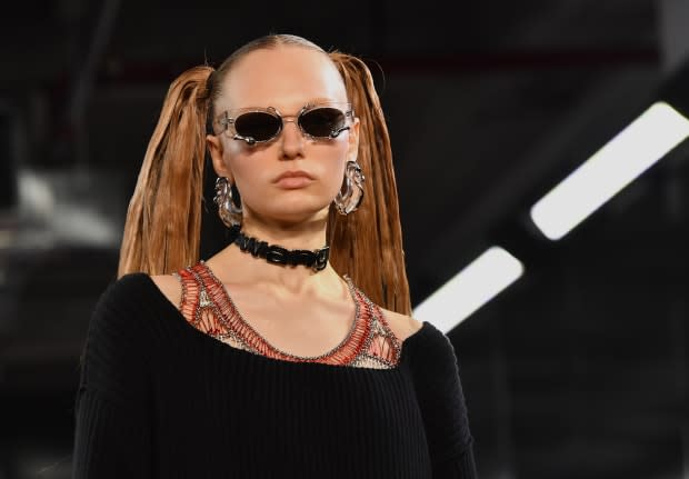 <em>A look from the Alexander Wang Collection 2 runway. Photo: Angela Weiss /AFP/Getty Images</em>