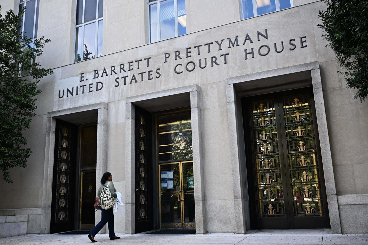 The E. Barrett Prettyman Courthouse is seen in Washington, DC, on September 12, 2023. (Photo by Mandel NGAN / AFP) (Photo by MANDEL NGAN/AFP via Getty Images)