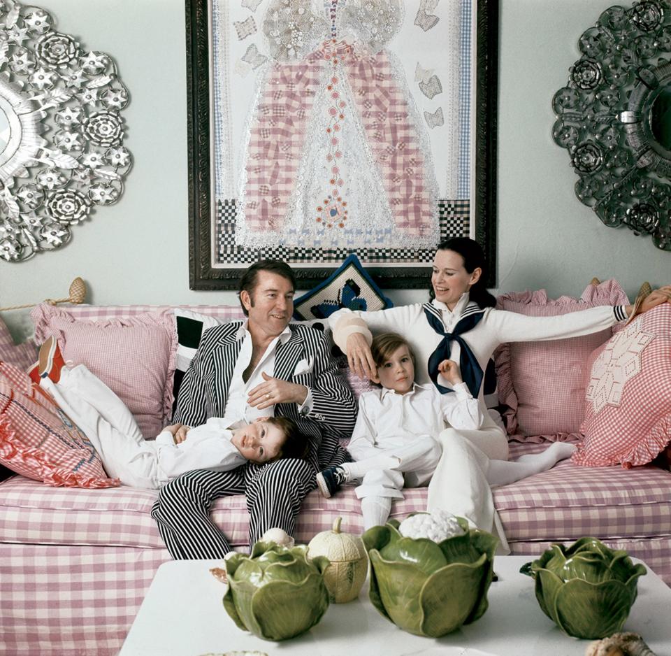 <h1 class="title">Anderson Cooper, Wyatt Cooper, Carter Cooper and Gloria Vanderbilt in their Manhattan apartment, June 1972.</h1><cite class="credit">Photographed by Annie Leibovitz, <em>Vogue</em>, June 1972</cite>