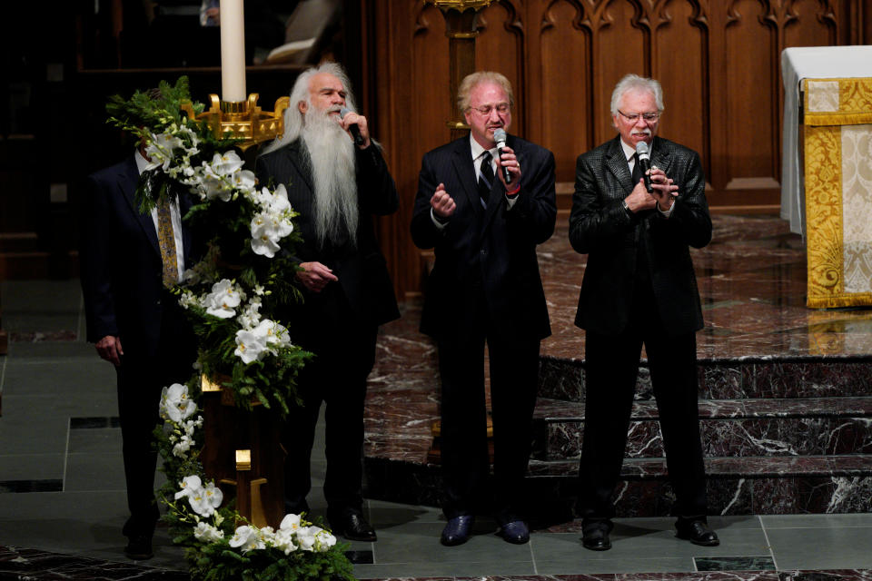 The Oak Ridge Boys perform during the funeral service for former President George H.W. Bush at the St. Martins Episcopal Church in Houston, Texas, Dec. 6, 2018. (Photo: Rick T. Wilking/Reuters)