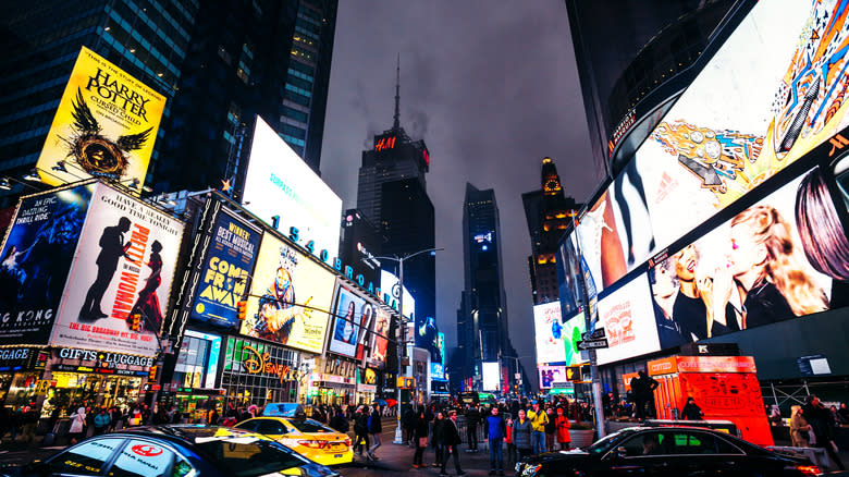 Times Square at night