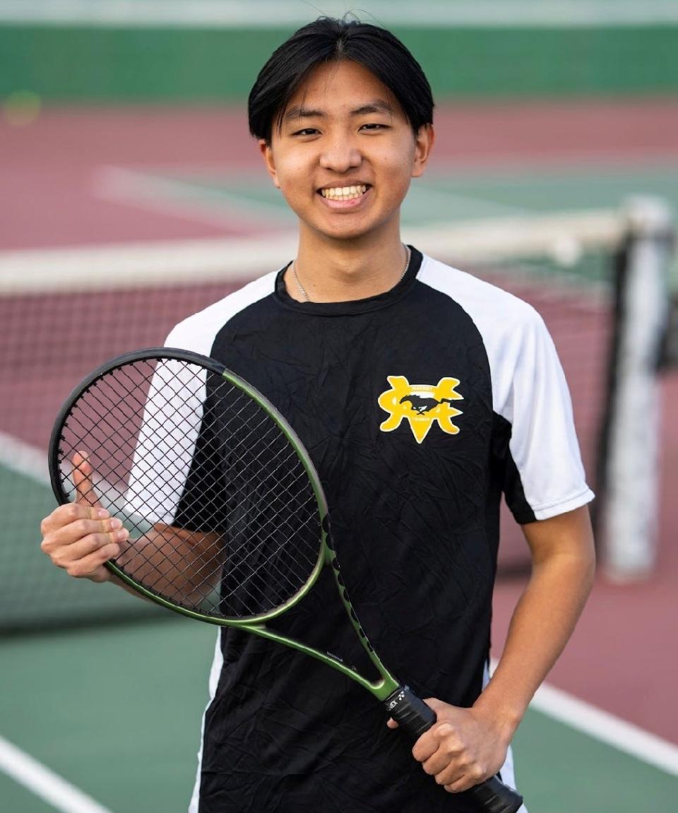 Caddo Magnet's Alston Zhang is a 2024 Shreveport Times Athlete of the Week.