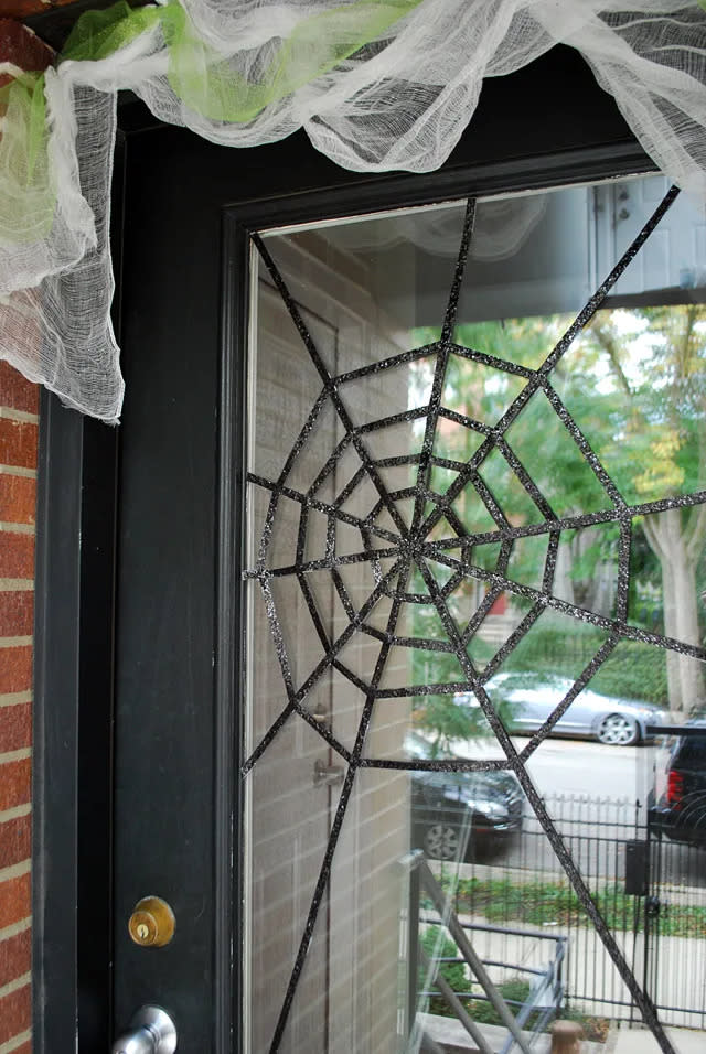 spiderweb door decoration (Merriment Design)