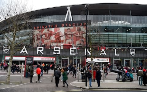Fans arriving for Sunday's Arsenal vs Stoke 1.30pm kick off - Credit: Getty Images