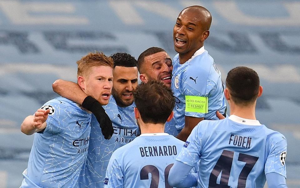 Manchester City players  - AFP