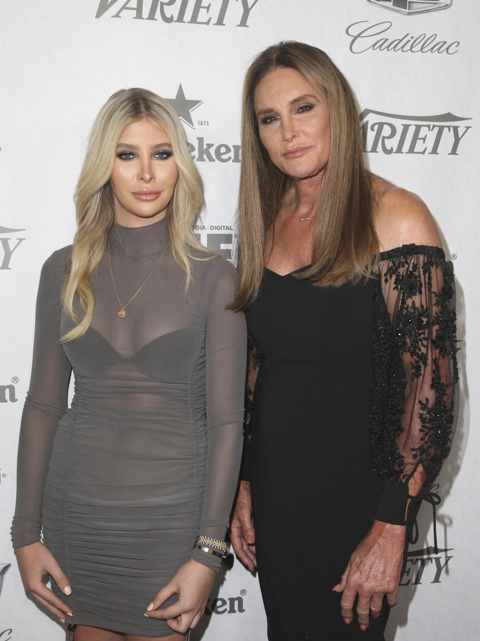 WEST HOLLYWOOD, CA - SEPTEMBER 15: Sophia Hutchins, Caitlyn Jenner, at the Variety and Women in Film 2018 Television Nominees Celebration, sponsored by Cadillac and Heineken, at Cecconiís on September 15, 2018 in West Hollywood, California. Credit: Faye Sadou/MediaPunch /IPX