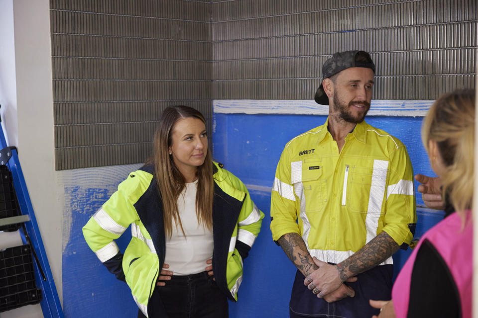 Kristy and Brett on Channel 9's The Block