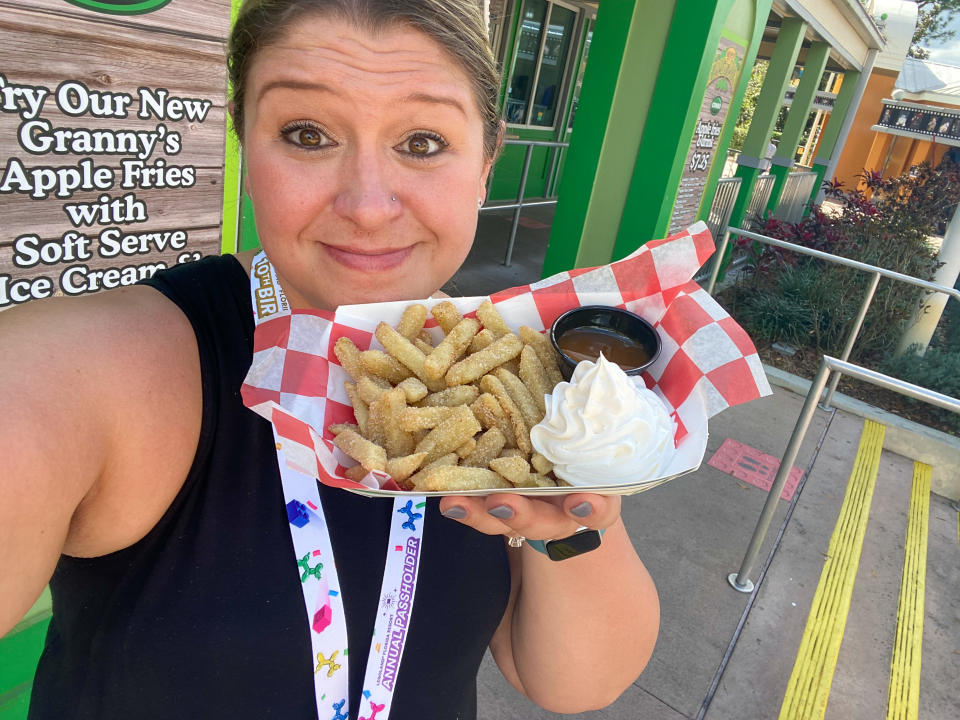 For Legoland fans who aren't planning a trip, Legoland Florida Resort created an at-home recipe for Granny's Apple Fries. (Terri Peters)