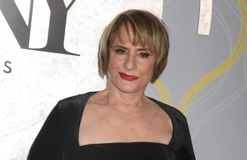 Patti LuPone is not happy that Kim Kardashian has been cast in AHS credit:Bang Showbiz