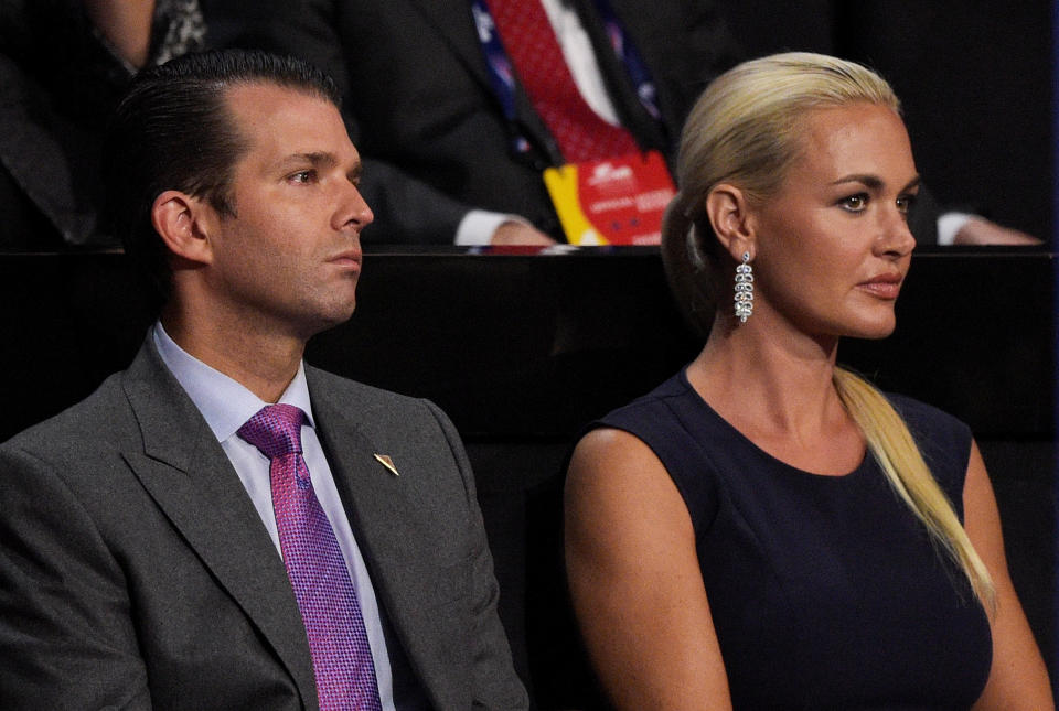 Donald Trump Jr's wife Vanessa files for divorce